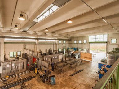 Veduta dall'alto magazzino lavoro, Steeldel