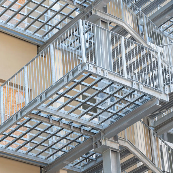 Scale metalliche realizzate dalla ditta Steeldel