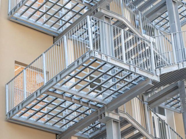 Scale metalliche realizzate dalla ditta Steeldel