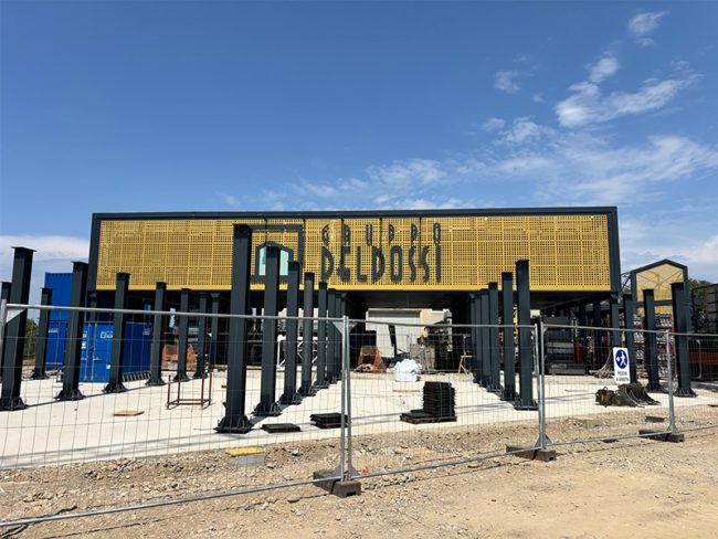 Steeldel: produzione tettoia ponteggi del Gruppo Deldossi