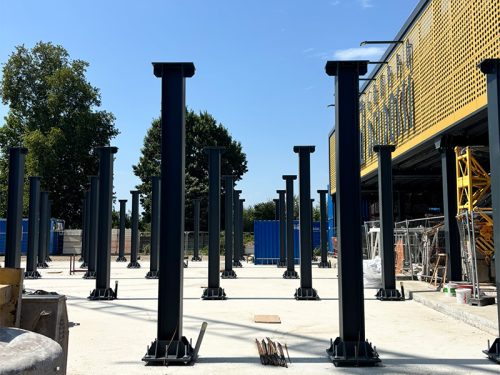Steeldel: produzione tettoia ponteggi del Gruppo Deldossi